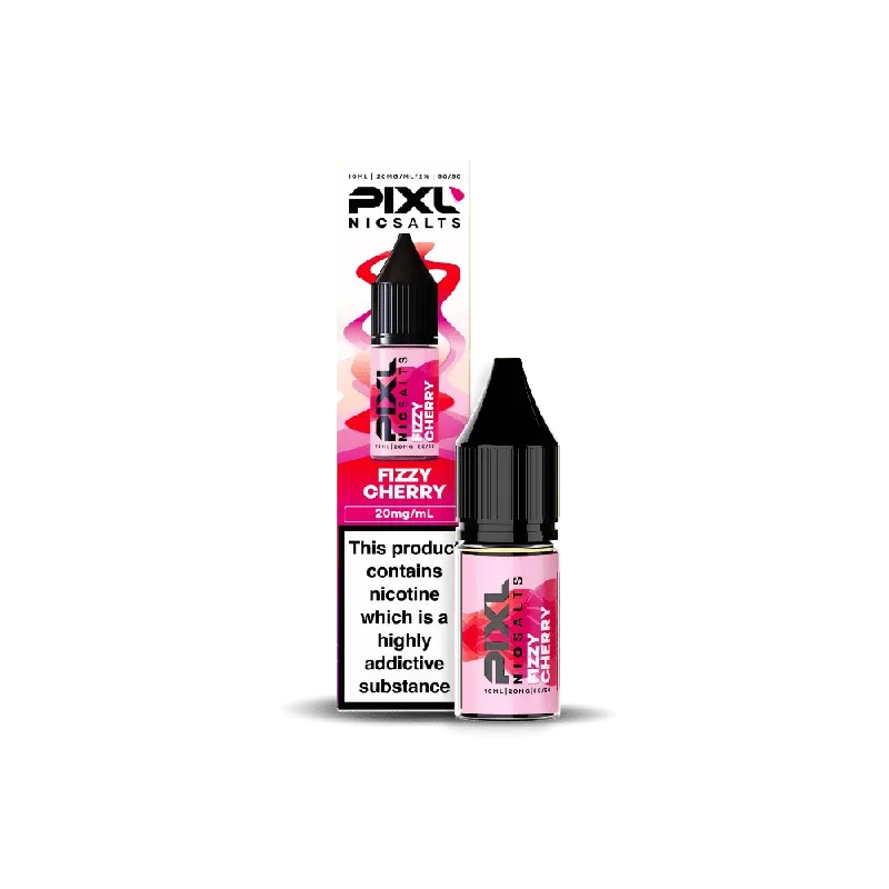 PIXL Nic Salt E-Liquid Fizzy Cherry 10ml - Nicotine Strength#20mg>10mg