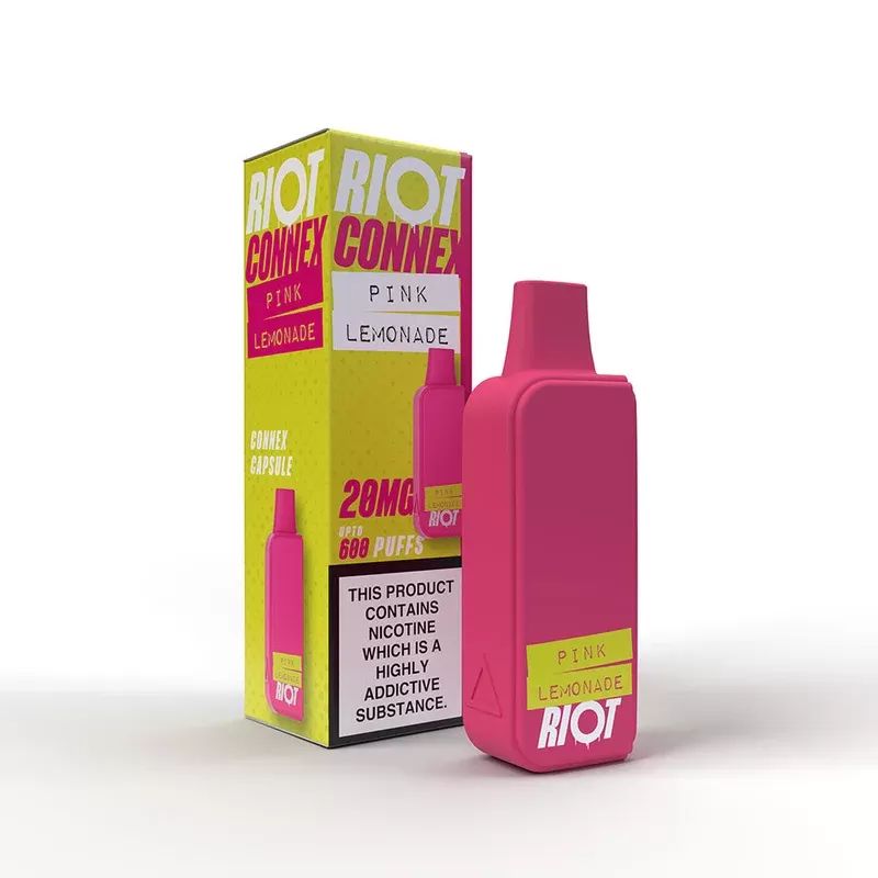 Riot Connex Pink Lemonade Capsule - Nicotine Strength#20mg>10mg