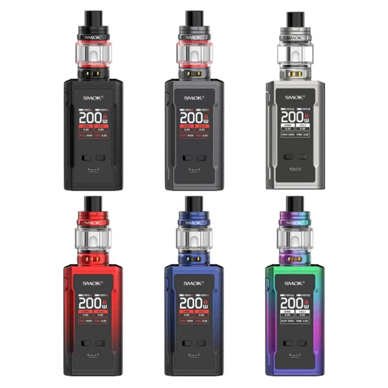 SMOK R-KISS 2 Kit 200W With TFV18 Mini Tank 6.5ml - Black Red / CN-SZ