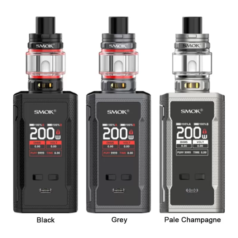 SMOK R-KISS 2 Kit 200W With TFV18 Mini Tank 6.5ml - Black Red / CN-SZ - Image 2