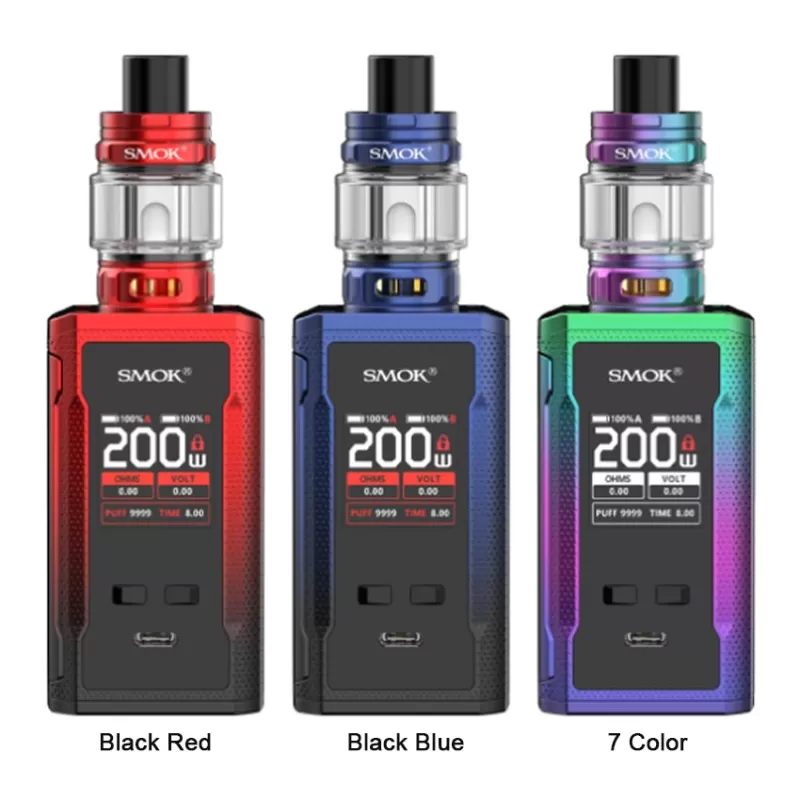 SMOK R-KISS 2 Kit 200W With TFV18 Mini Tank 6.5ml - Black Red / CN-SZ - Image 3
