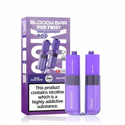 Bloody Bar Pod Twist 20K Prefilled Pods - Cherry Ice/ Strawberry Raspberry Cherry Ice