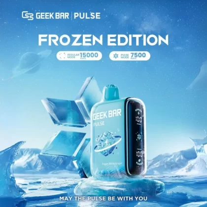 Geek Bar Pulse 15K Frozen Edition Disposable Device – 15000 Puffs - Frozen White Grape
