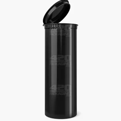 Child Resistant | Opaque Black Pop Top Bottles | 60dr – 14g – 75 Count
