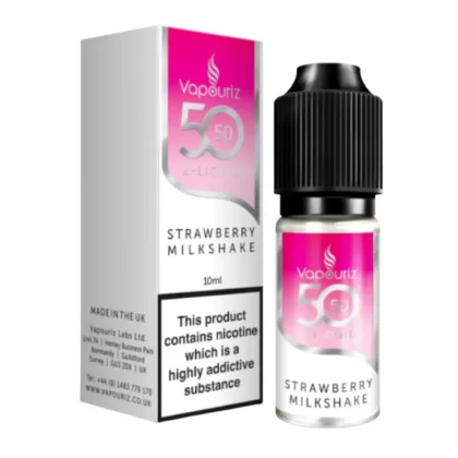 Strawberry Milkshake E-Liquid 50/50 Series by Vapouriz (10ml) - 3mg