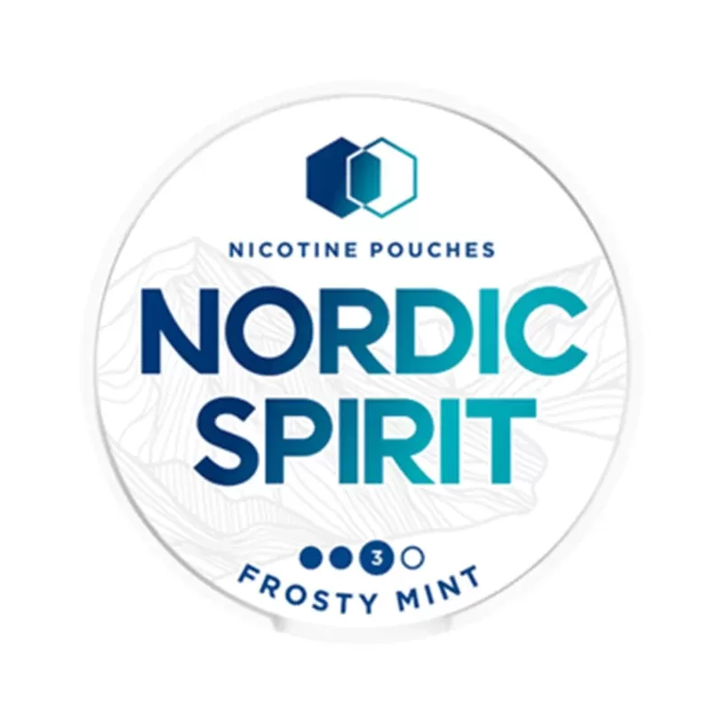 Nordic Spirit Nicotine Pouches – Frosty Mint - Strength#9mg Strong>11mg Extra Strong