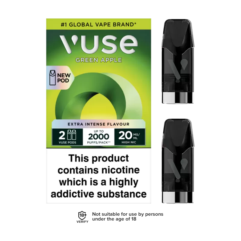 Green Apple Vuse Pro Pods - Vapeshop Co