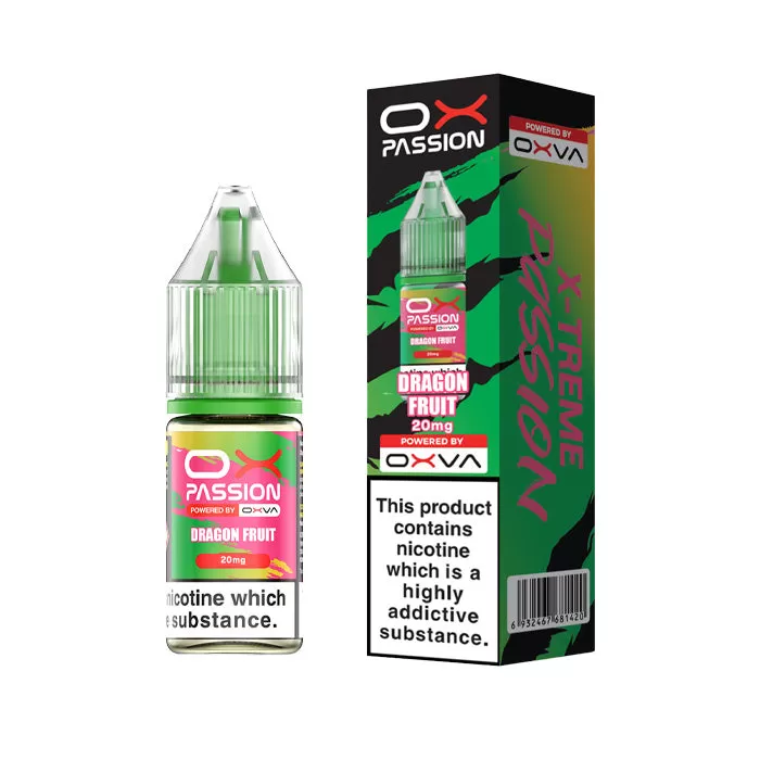 Dragon Fruit 10ml Nic Salt E-Liquid by OXVA Ox Passion - 5mg - Low Strength