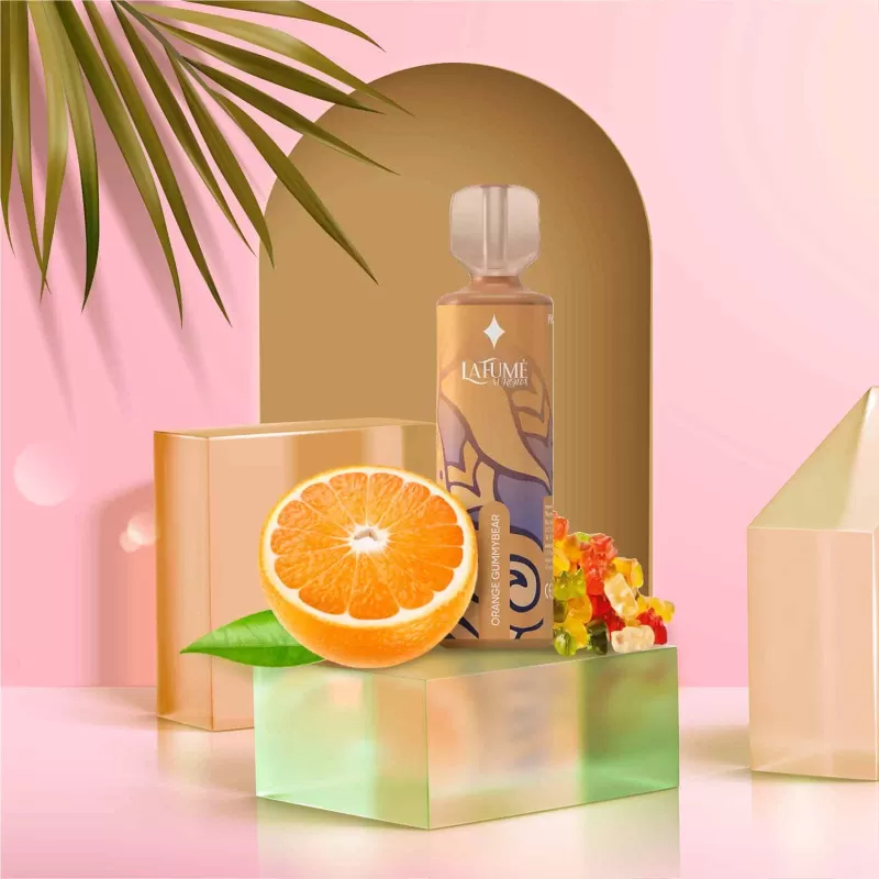 La Fume Aurora – Orange Gummybear - La Fume / Glycerin / Nikotinsalz / 2-isopropyl-N,2,3 -trimethylbutyramide / Aromastoffe / Nikotin / ca. 600 / 380 mAh / 20mg/ml