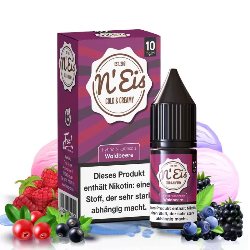 n’EIS Hybrid Nikotinsalz Liquid – Waldbeere - Vapebazar - Image 2