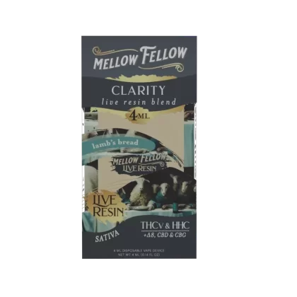 Mellow Fellow Clarity Blend 4ml Live Resin Disposable Vape Lamb’s Bread