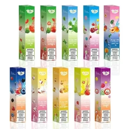 LOY Flow XXL Vape - Pack Count#Single Pack~Flavor#Candy>Candy Lush>Cream Donuts>Double Bubble>Grape Slushie>Lush Berries>Rainbow>Doubble Bubble>Blueberry Kiwi Ice>Strawberry>Pineapple>Strawb