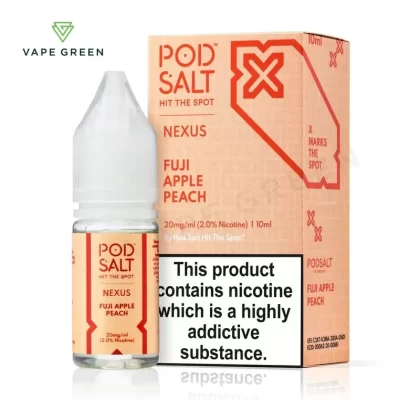 Fuji Apple Peach Nic Salt E-Liquid by Nexus Pod Salt