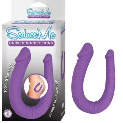 Seduce Me Curved Double Dong – Purple