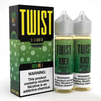 Twist e-Liquids Green No. 1 eJuice - 120mL (2x60mL); Vape Product, Vape Product (1037C3)