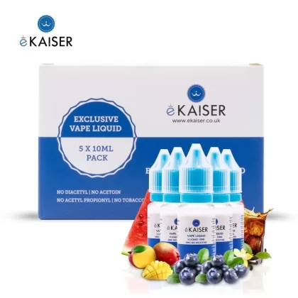 eKaiser e-Liquid – Fav Flavours 0mg 10ml Bottle x 5 Pack | Cigee - Eliquidsupply