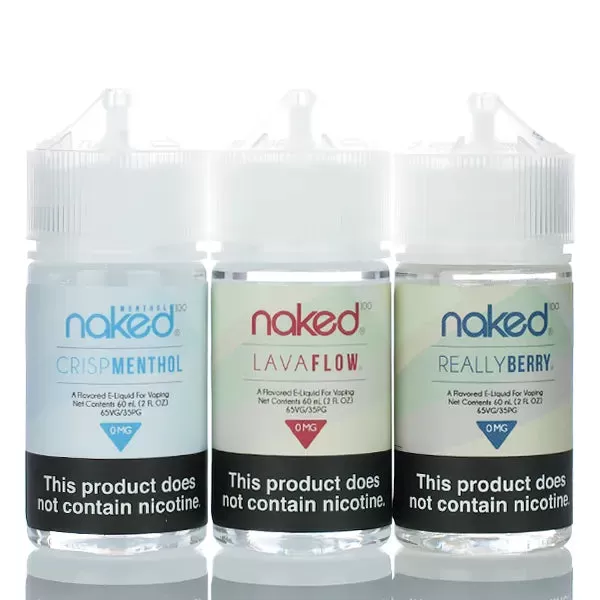 Naked 100 - No Nicotine Vape Juice - 60ml - Lava Flow
