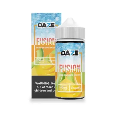Banana Cantaloupe Honeydew Iced by 7Daze Fusion 100mL - 6MG