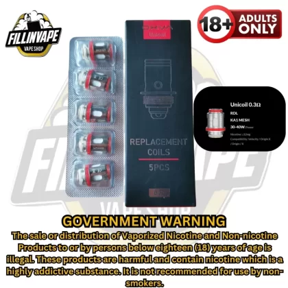 Oxva UNIcoil Replacement Coils - 5pcs/pack / 0.2ohm (55-60w)