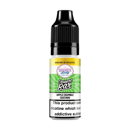 Apple Crumble Custard Nic Salt by Dinner Lady Dessert Bar Range - 10mg - Vape Product