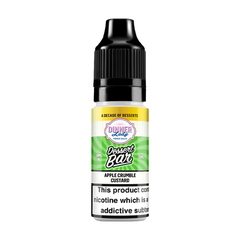 Apple Crumble Custard Nic Salt by Dinner Lady Dessert Bar Range - 10mg - Vape Product