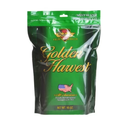 Golden Harvest Mint Blend Pipe Tobacco Bag - Size#1oz>6oz>16oz>5lb (E2552E)
