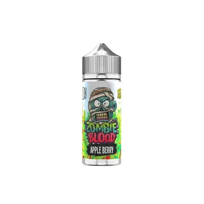 Zombie Blood 100 ml E-Liquid Shortfill – 0 mg Nikotin (50VG/50PG) - Geschmack#Apfel-Beere>Schwarze Johannisbeere Menthol>Blackjack>Blauer Kristall>Blauer Slush>Heidelbeergummi>Kirsche Mentho (849BC3)
