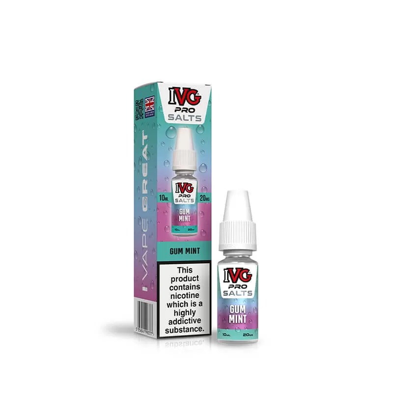 IVG Pro Salts Gum Mint 10ml E-Liquid - Image 2