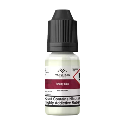 Vapemate Classic Cherry Cola 10ml - Blend#70VG / 30PG>50VG / 50VG18mg>0mg>6mg>12mg>3mg