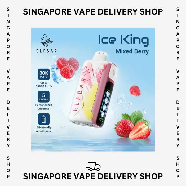 Elf Bar Ice King 30000 Puffs - Strawberry Kiwi - Image 2
