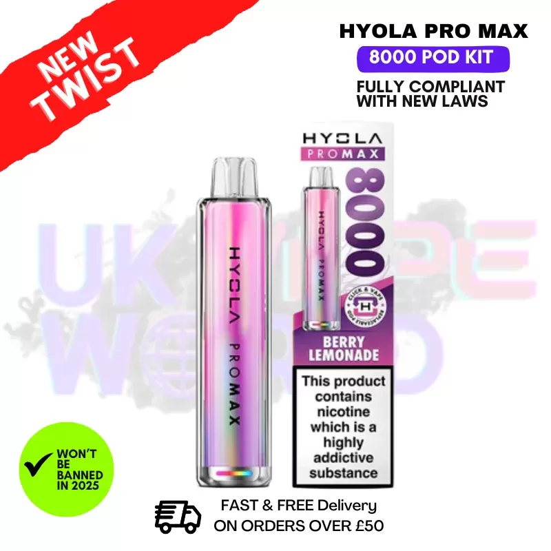 Hyola Pro Max 8000 Puff 8K Kit – ANY 2 FOR £15