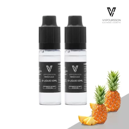 Vapoursson e-Liquid – Pineapple 0mg 10ml Bottle x 2 Pack | Cigee