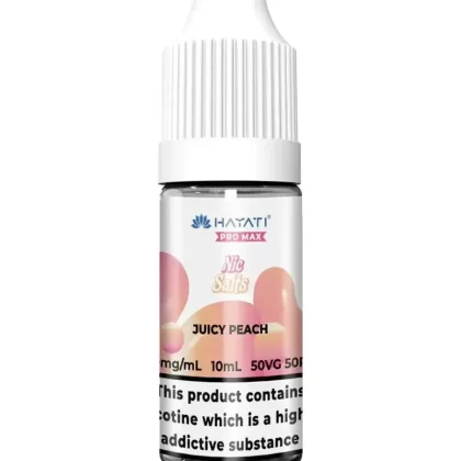 Hayati Pro Max Juicy Peach Nic Salt Vape Juice - Vape Product, Vape Product