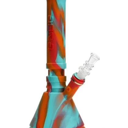 Eyce Silicone Beaker Bong - Color#Arcadia Camo>Bangin>Black>Blue Marble>Camo>Creature Green>Dark Green>Flower Purple>Fuego>Heli Red>Jungle>Lucifer Red>Magenta>Rifle Camo>Smoke Black>Winter
