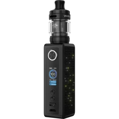 VooPoo Vinci Spark 100 Vape Kit - Colour#Black>Blue>Metal Gray>Orange Red Gradient>Rose Red>Silver