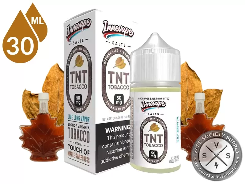 TNT Tobacco Innevape Salts 30ml - Vape Product, Vape Product