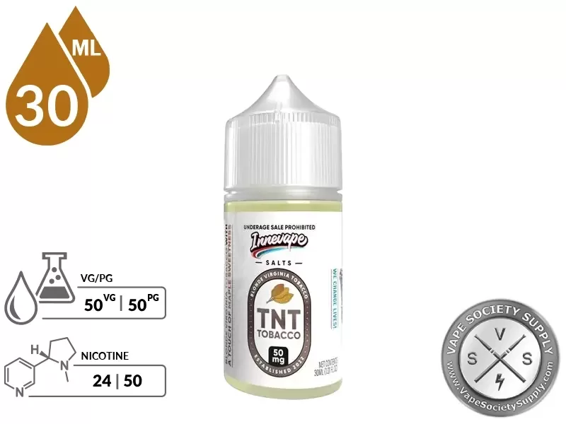 TNT Tobacco Innevape Salts 30ml - Vape Product, Vape Product - Image 2