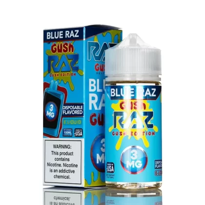 Pod Juice X RAZ E-Liquid - Blue Razz Gush - 100mL - 3mg