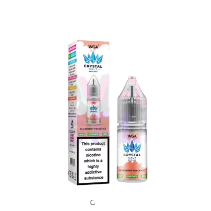 WGA Crystal Blueberry Peace Ice Nic Salt - 10 Pack - 10mg