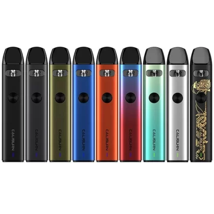 Uwell Caliburn A2 15W Pod System - Aqua Blue, Arctic Silver