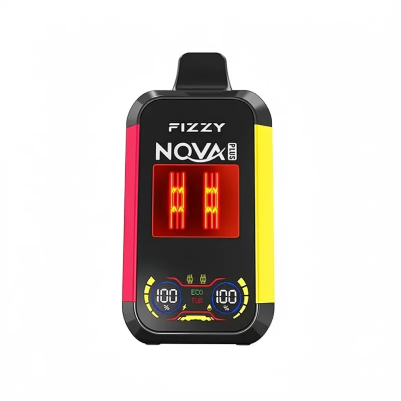 Fizzy Nova Plus 40000 Puffs Smart Control Disposable Vape - Strawberry Ice, Blueberry Coconut; 2-nicotine, 5-nicotine (CA6EE5)