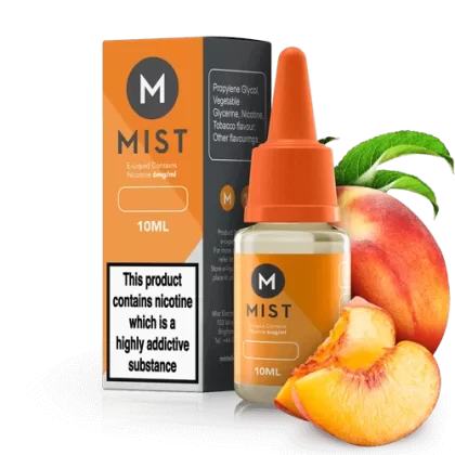 Juicy Peach E Liquid 10ml - 30PG/70VG (Extra Vapour) / Medium 12mg