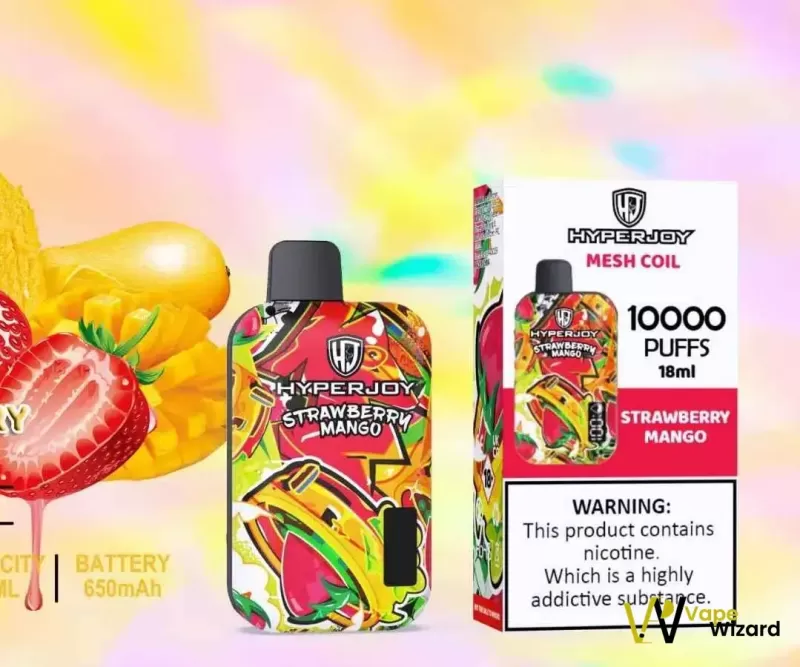 HYPERJOY Limited Edition 10000 Puffs Disposable Vape - Blue Razz, Cool Mint - Image 3