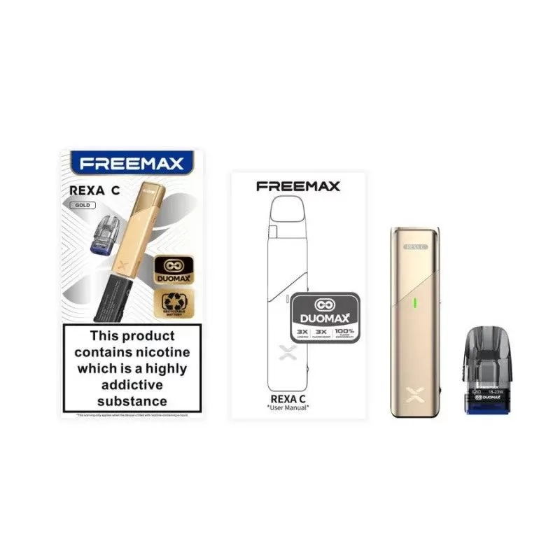 Freemax Rexa C Pod System Kit - colors#Cyan>Green>Gunmetal>Blue>Gold