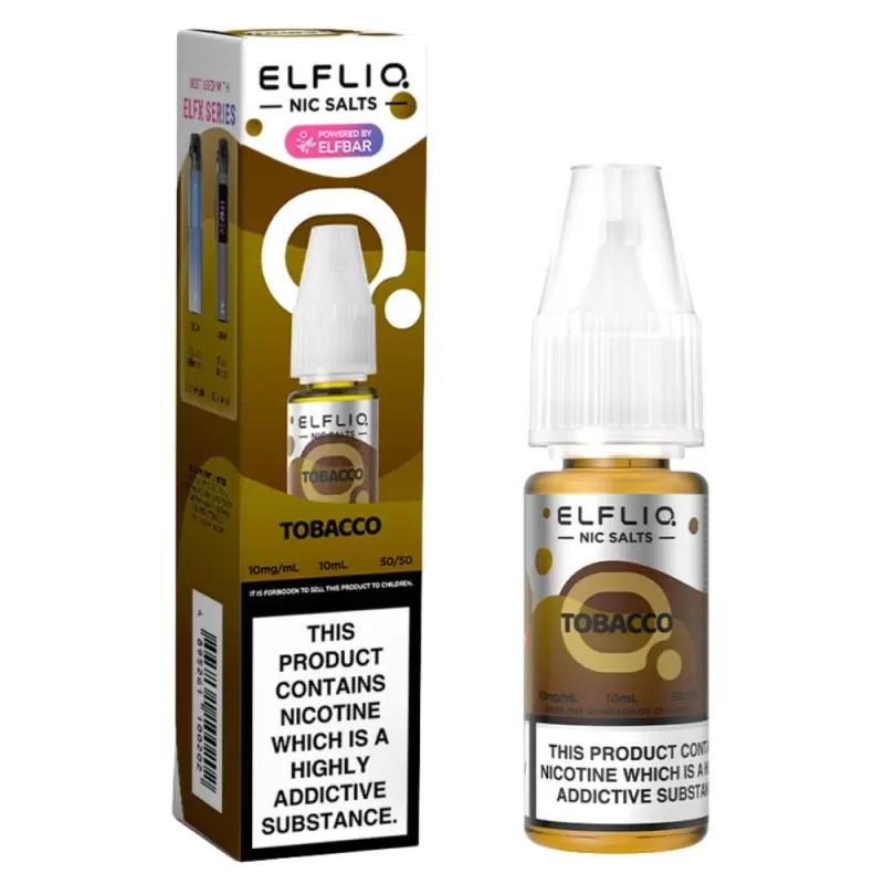 Tobacco Nic Salt E-Liquid by Elf Bar Elfliq (10ml) - 5mg