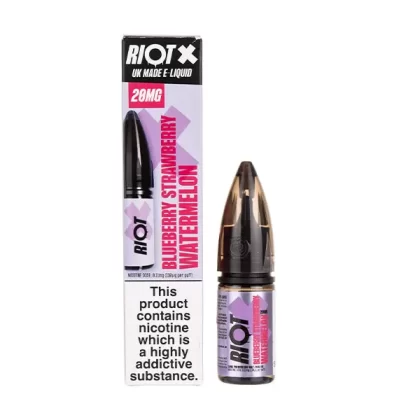 Blueberry Strawberry Watermelon Nic Salt E-Liquid by Riot X - 10mg