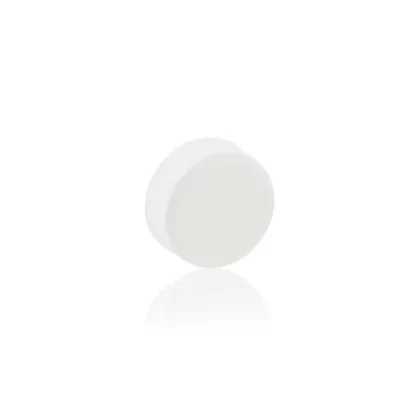 Plastic Cap | Ribbed Screw Thread w/ Foam Liner | 28mm – White – 126 Count