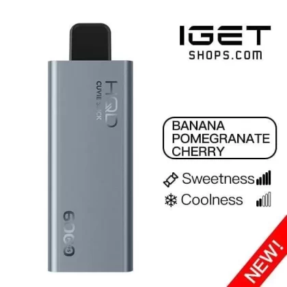 HQD Cuvie Slick 6000 – Banana Pomegranate Cherry - Vape Store