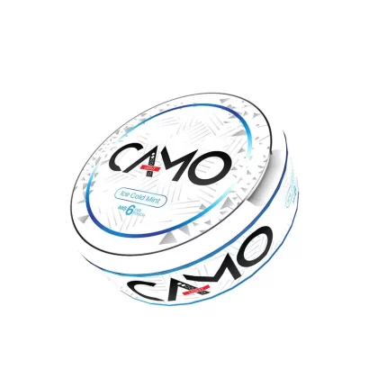 Camo Ice Cold Mint Nicotine Pouches – 20 Pouches - Strength#6mg>12mg>25mg (4CC9C7)