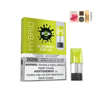 POP HITS HYBRID PODS – BLUEBERRY KIWI ICE